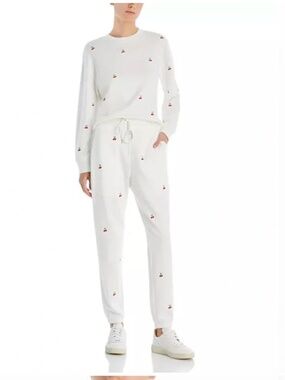 Rails White Jogger Set with Cherry Print - M 🌟